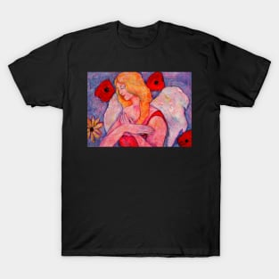 Belle, Angel image part of an Angel oracle card deck – MeMoment angel cards T-Shirt